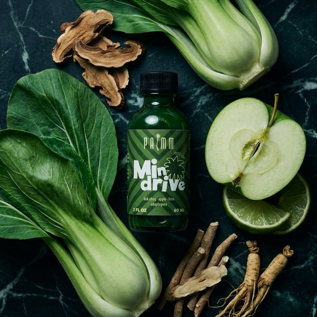 Mindrive cold-pressed juice — Palmm