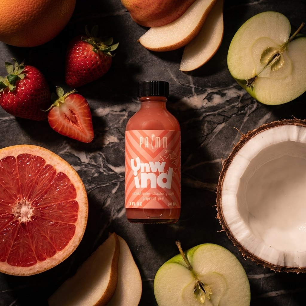 Unwind cold-pressed juice — Palmm